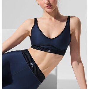 ALO Yoga Women's Dark Blue Sports Bra
